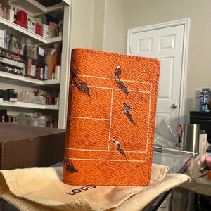 Louis Vuitton Orange Tennis Design card holder